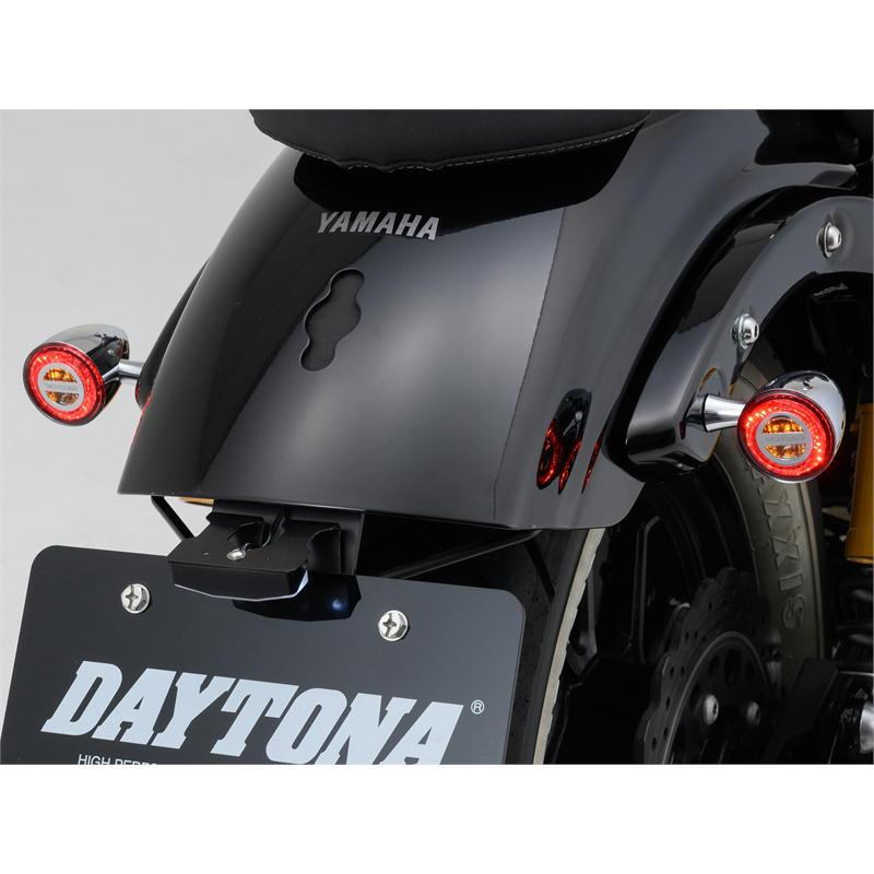 デイトナ DAYTONA バイク ライト HIGHSIDER ロケット・ブレット テールランプ一体リアウインカー クローム 2個1セット_10