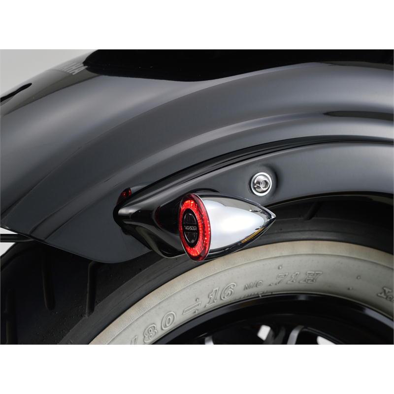 デイトナ DAYTONA バイク ライト HIGHSIDER ロケット・ブレット テールランプ一体リアウインカー クローム 2個1セット_4