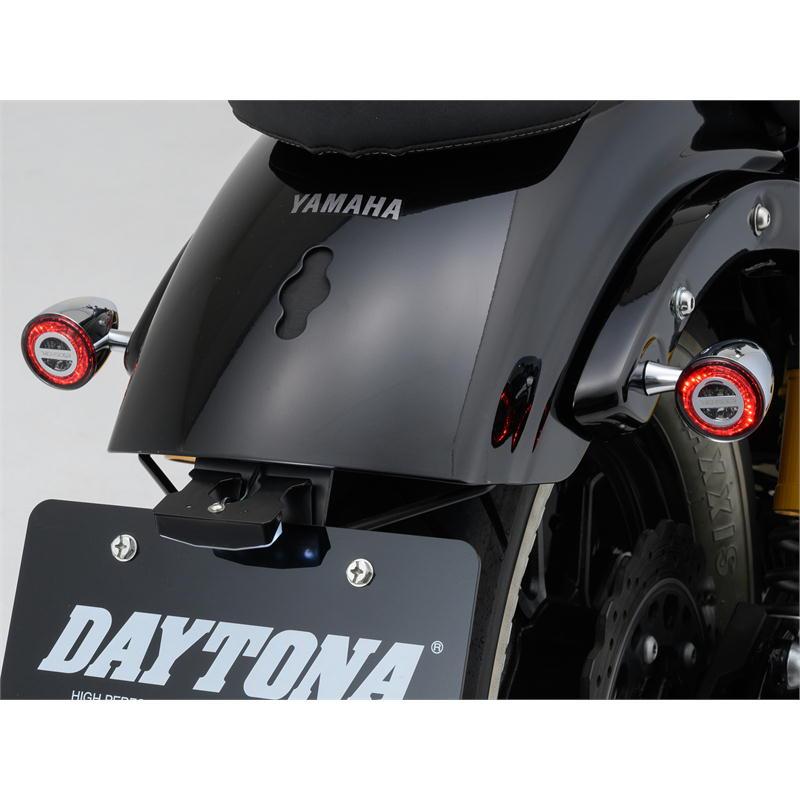 デイトナ DAYTONA バイク ライト HIGHSIDER ロケット・ブレット テールランプ一体リアウインカー クローム 2個1セット_7