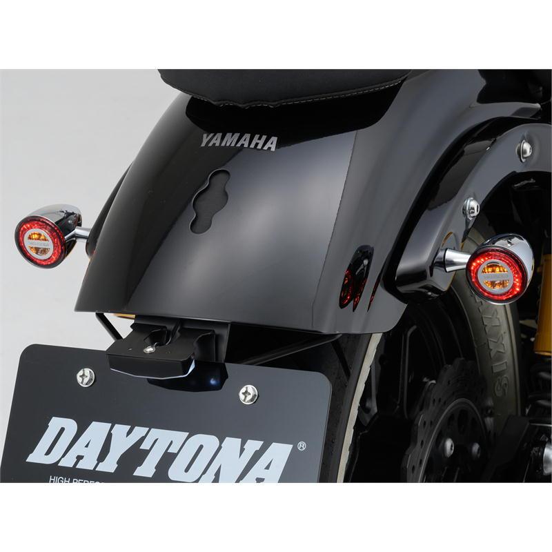 デイトナ DAYTONA バイク ライト HIGHSIDER ロケット・ブレット テールランプ一体リアウインカー クローム 2個1セット_9
