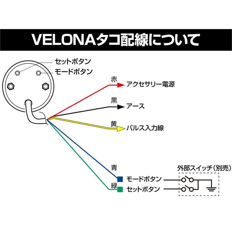 DAYTONA（デイトナ） DAYTONA VELONA 電気式タコメーター Φ48 15000rpm