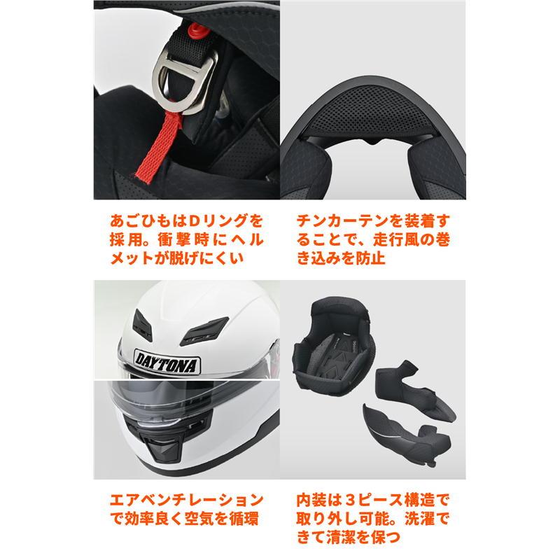 DAYTONA（デイトナ） バイク ヘルメット DN-001RS ホワイト サイズM