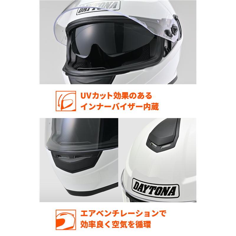 DAYTONA（デイトナ） バイク ヘルメット DN-002CP ホワイト サイズS