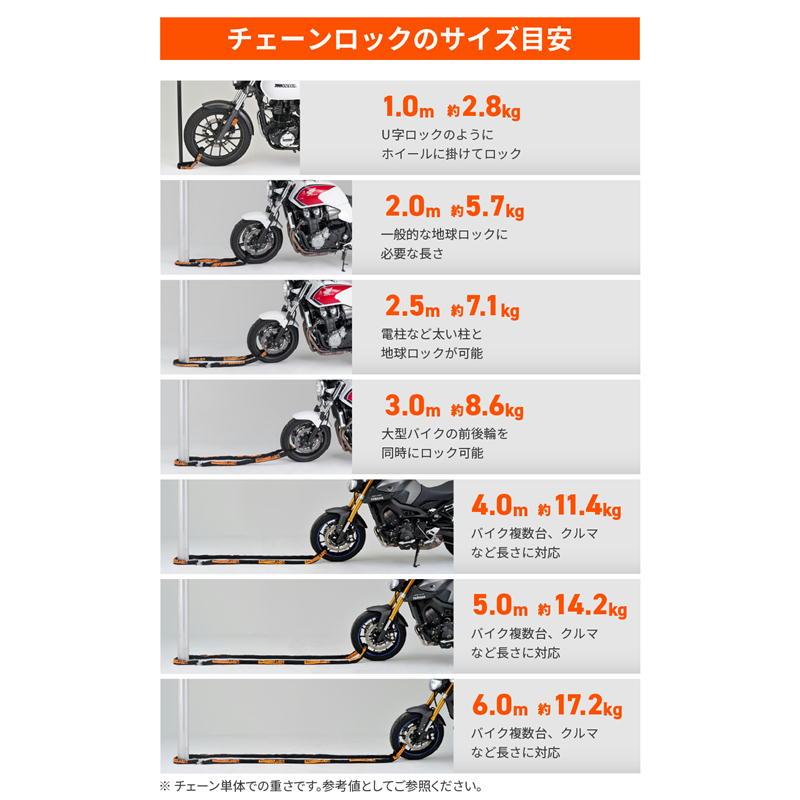 DAYTONA（デイトナ） ストロンガーチェーンロック Φ12 1.0m : ネトセ