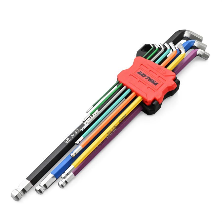 DAYTONA（デイトナ） バイク用 工具 六角レンチ セット 9本組 ボール