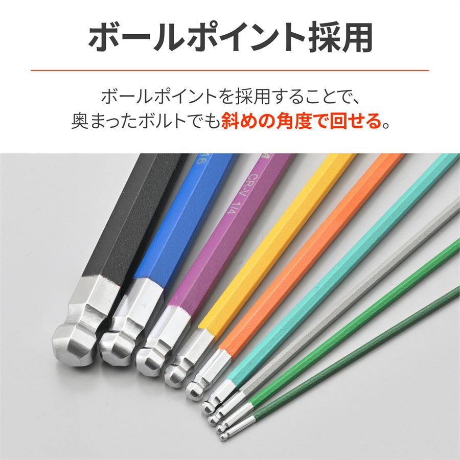 DAYTONA（デイトナ） バイク用 工具 六角レンチ セット 9本組 ボール