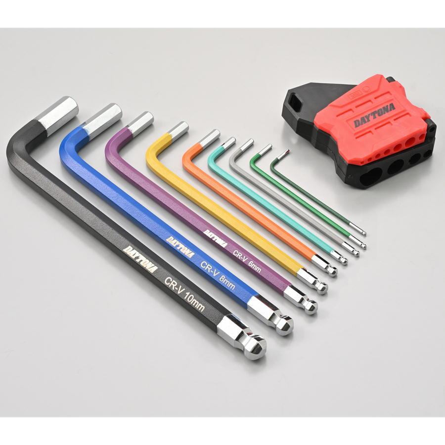 DAYTONA（デイトナ） バイク用 工具 六角レンチ セット 9本組 ボール