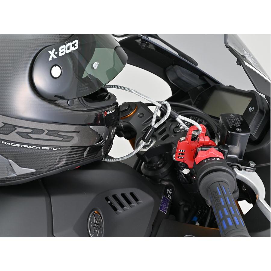 DAYTONA（デイトナ） スレンダーヘルメットロック ダイヤルタイプ