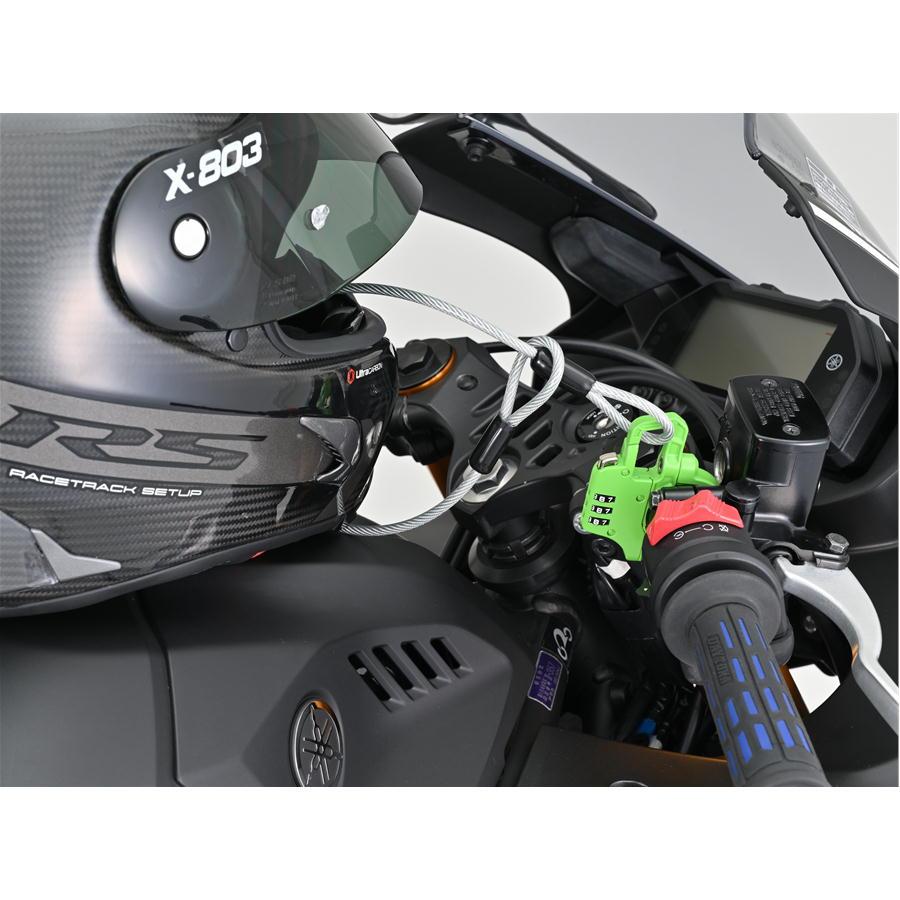 DAYTONA（デイトナ） スレンダーヘルメットロック ダイヤルタイプ