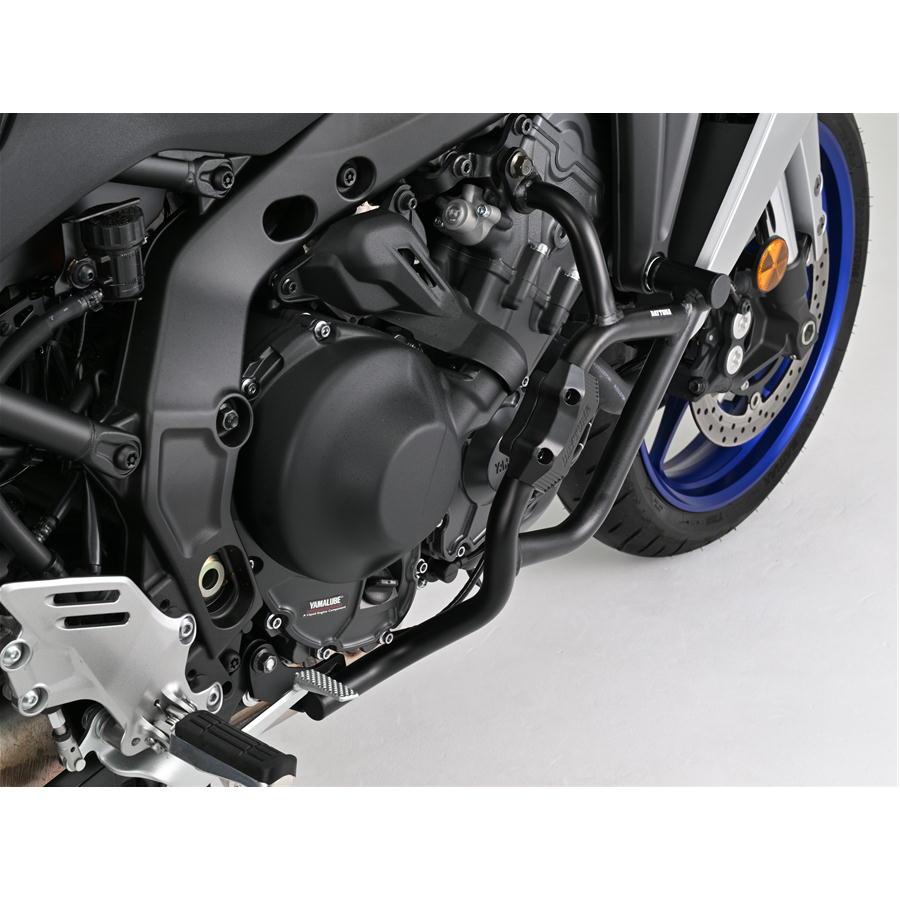 デイトナ DAYTONA パイプエンジンガード TRACER9 GT/+/+ Y-AMT '21〜'25 マットブラック_9