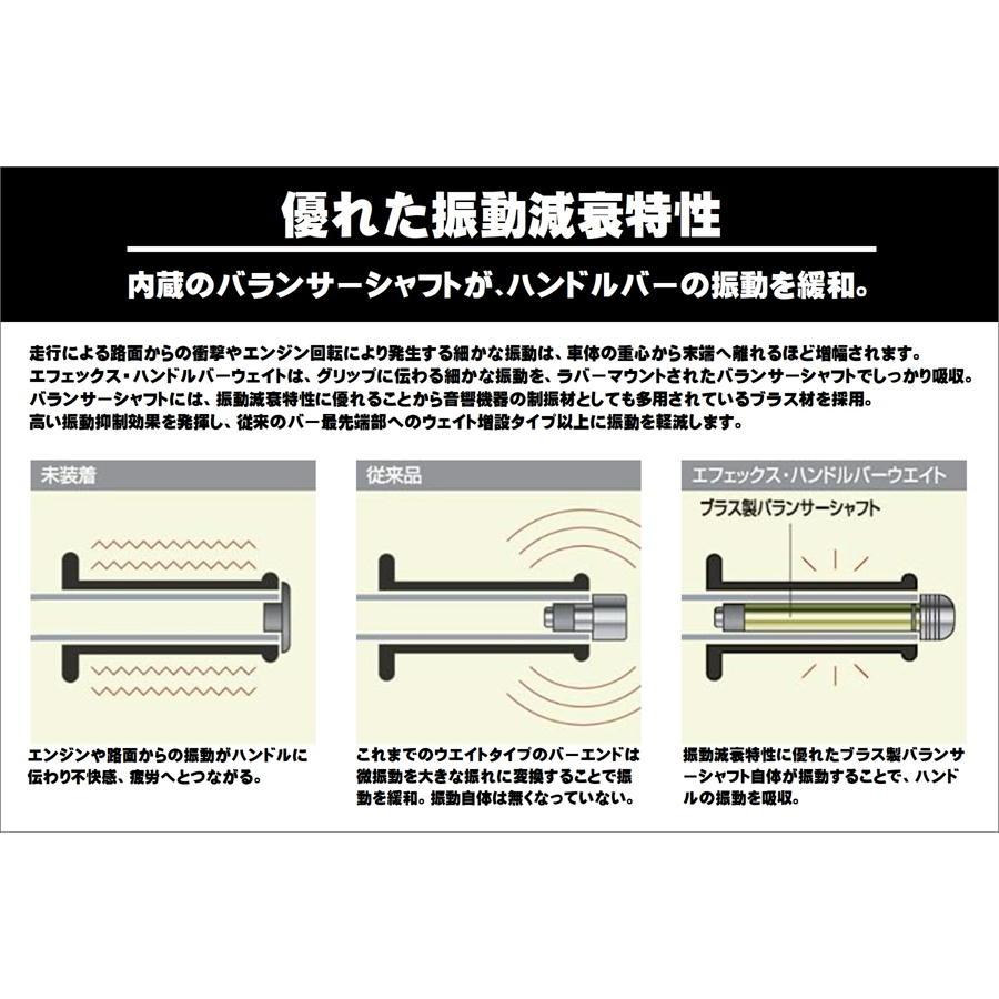 エフェックス EFFEX ハンドルバーウェイトBIG アルミハン（内径14）用 アルミ/BLK | EFFEX | 02