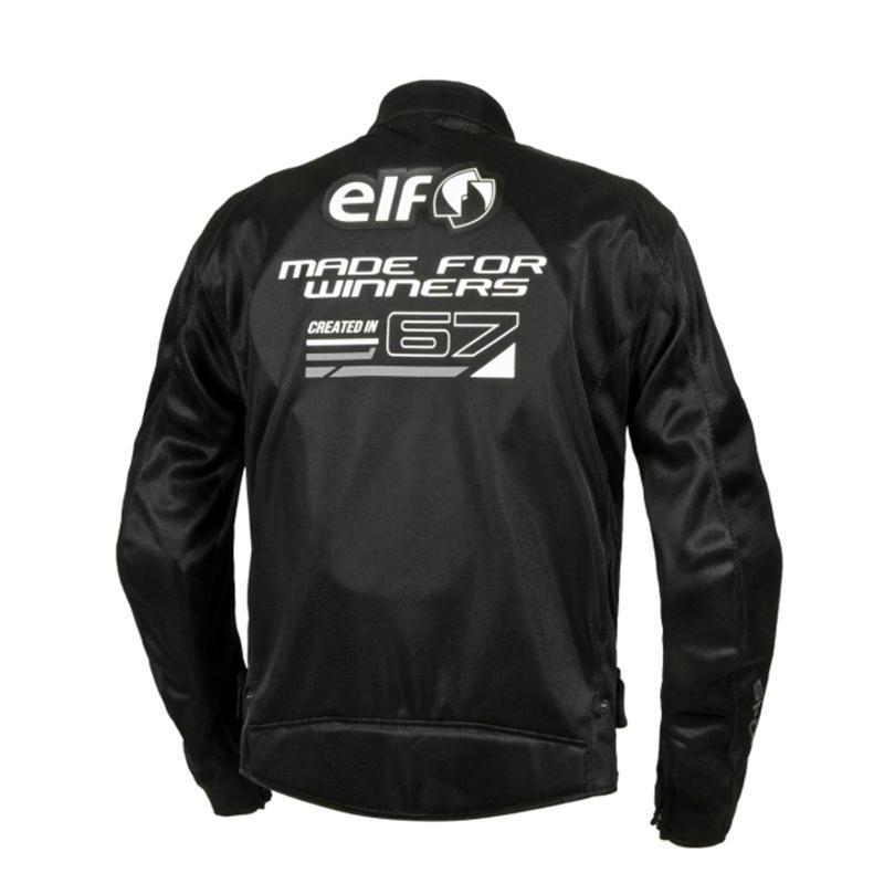 未使用】elf エルフ フレッドメッシュジャケット BK/WH Lサイズ