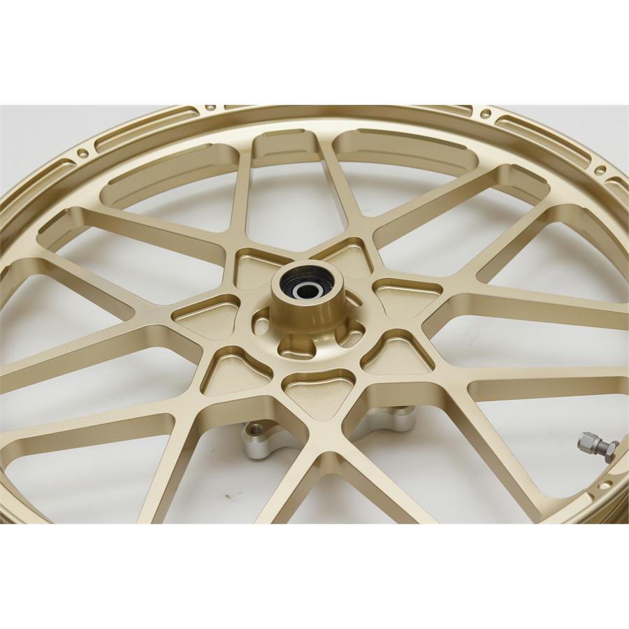 ゲイルスピード GALE SPEED アルミ鍛造ホイール [TYPE-X] F 350-17 D-TRACKER '1998〜'2007 ゴールド_2