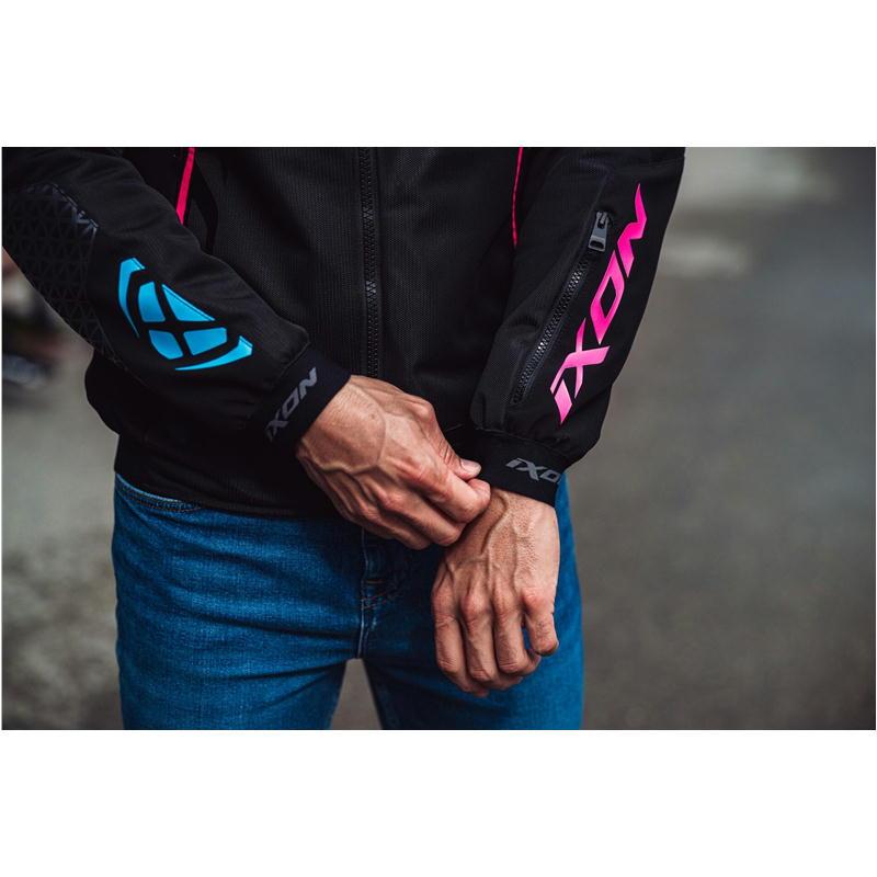 IXON（イクソン）レディース　バイクジャケット　　ピンク　ブラック IXON（イクソン） iXON M-PULSION AIR A ジャケット BLACK/BLUE/PINK