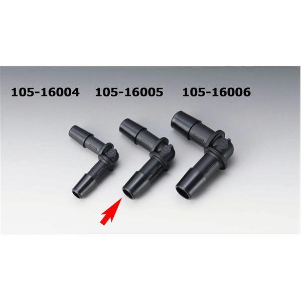 KIJIMA（キジマ） コネクター L型 ブラック 8-8 ホース内径 8mm用