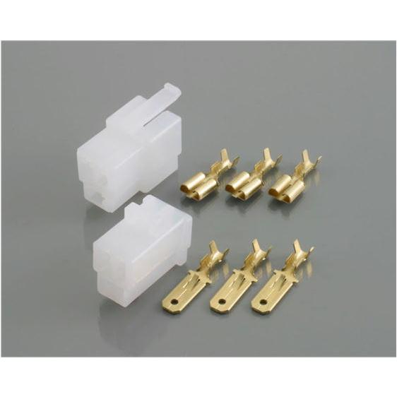 KITACO（キタコ） コネクターSET 250型逆ロック/3極（オス/メス） 1SET