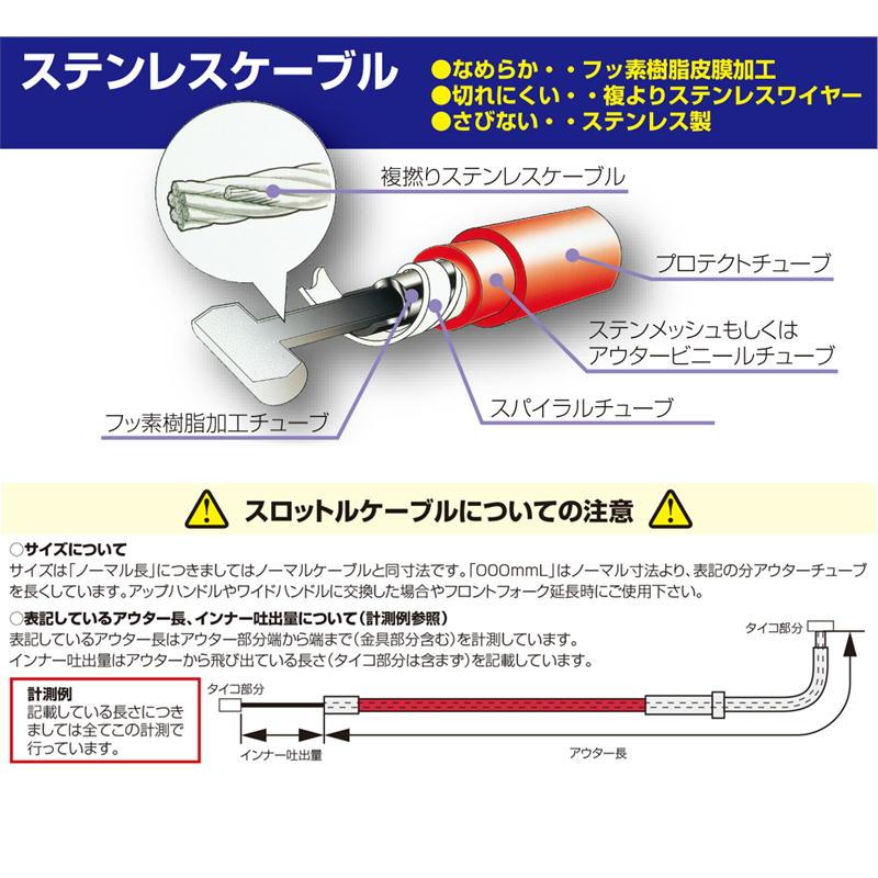 KITACO（キタコ） クラッチケーブル CBR400RR ノーマル長/レッド