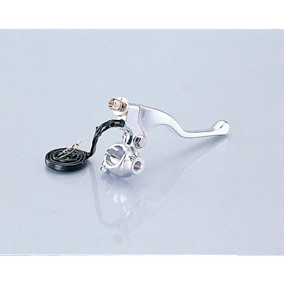 キタコ KITACO 右側レバー＆ホルダーSET ショート シルバー ミラーホルダー付 | KITACO