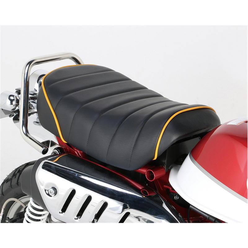 モンキー125⭐︎JB02 03⭐︎キタコタックロールシート KITACO（キタコ） タックロールシート ブラック/イエローパイピング