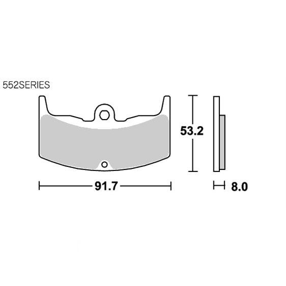 キタコ KITACO SBSブレーキパッド 552シリーズ HF ストリート フロントリヤ用｜neteceterashop｜02