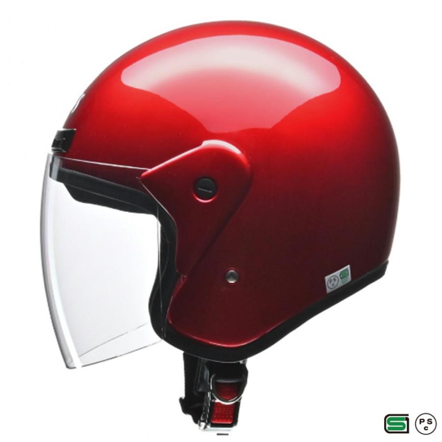 ヘルメット リード工業 LEAD CROSS CR-720 キャンディーレッド フリー 57〜60cm
