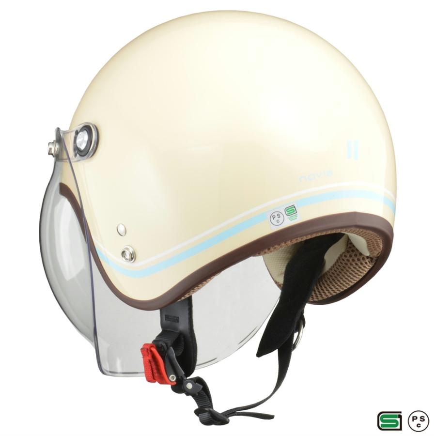 LEAD NOVIA レディースヘルメット レターアイボリー リード工業 LEAD NOVIA ラインアイボリー レディースフリー 55〜57cm