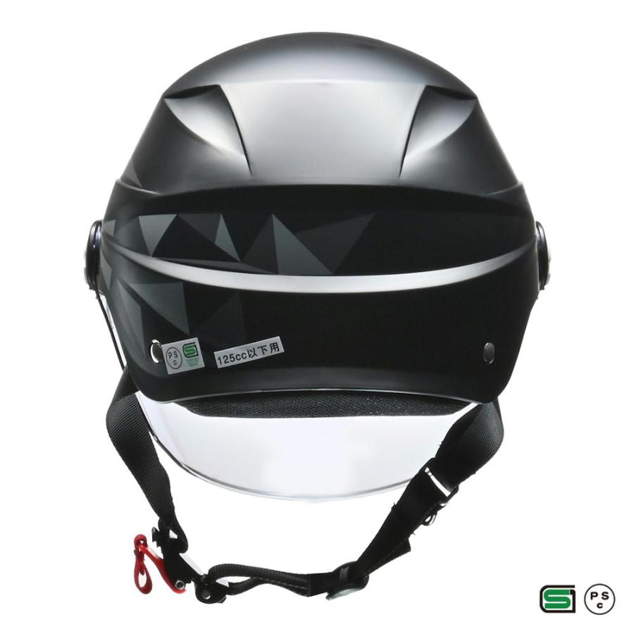 リード工業 マットブラック ゴーグル付き リード工業 バイクヘルメット lead FLX ジェットヘルメット