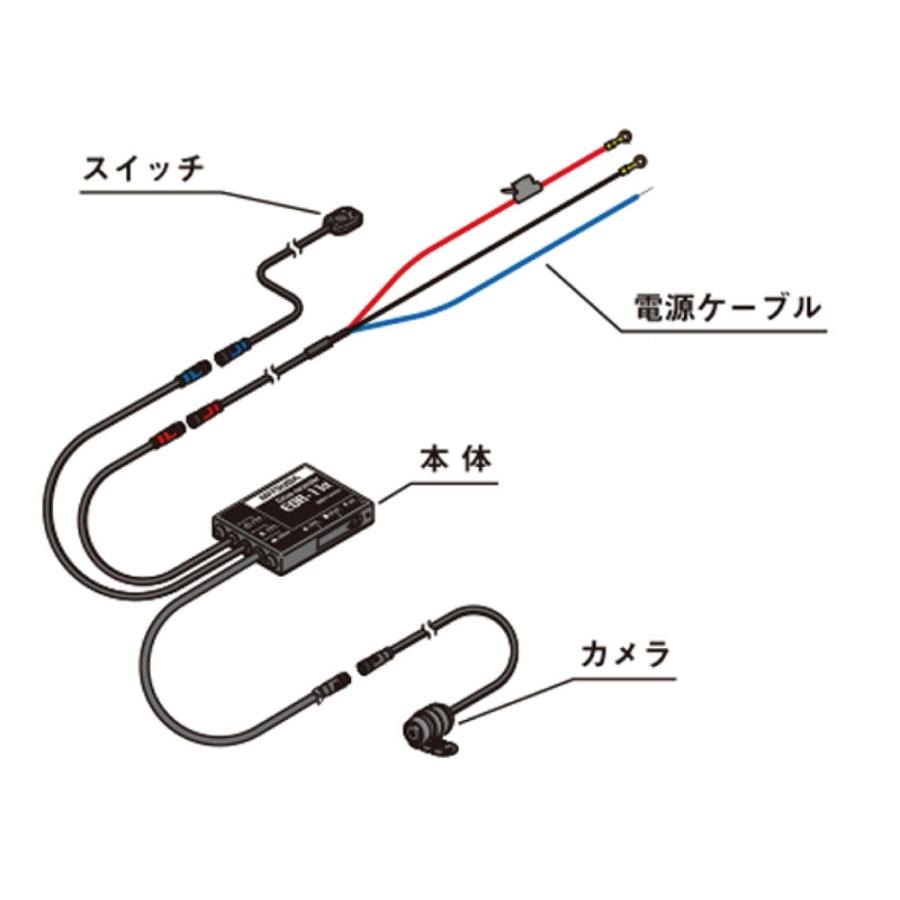 MITSUBA（ミツバ） ミツバサンコーワ バイク専用ドライブレコーダー 1