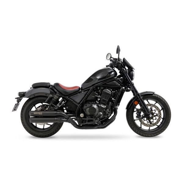 モリワキ MORIWAKI FullExhaust CROSS TWIN BLACK 車検対応/政府認証 REBEL1100 '21〜/REBEL1100T '23 | モリワキ