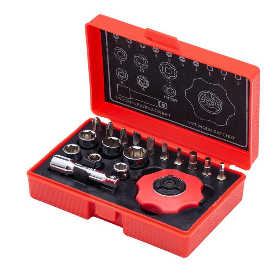 プロト PLOT グリップラチェットセット 18pcs ソケット・ビット ドライバーセット 1/4インチ |  | 01