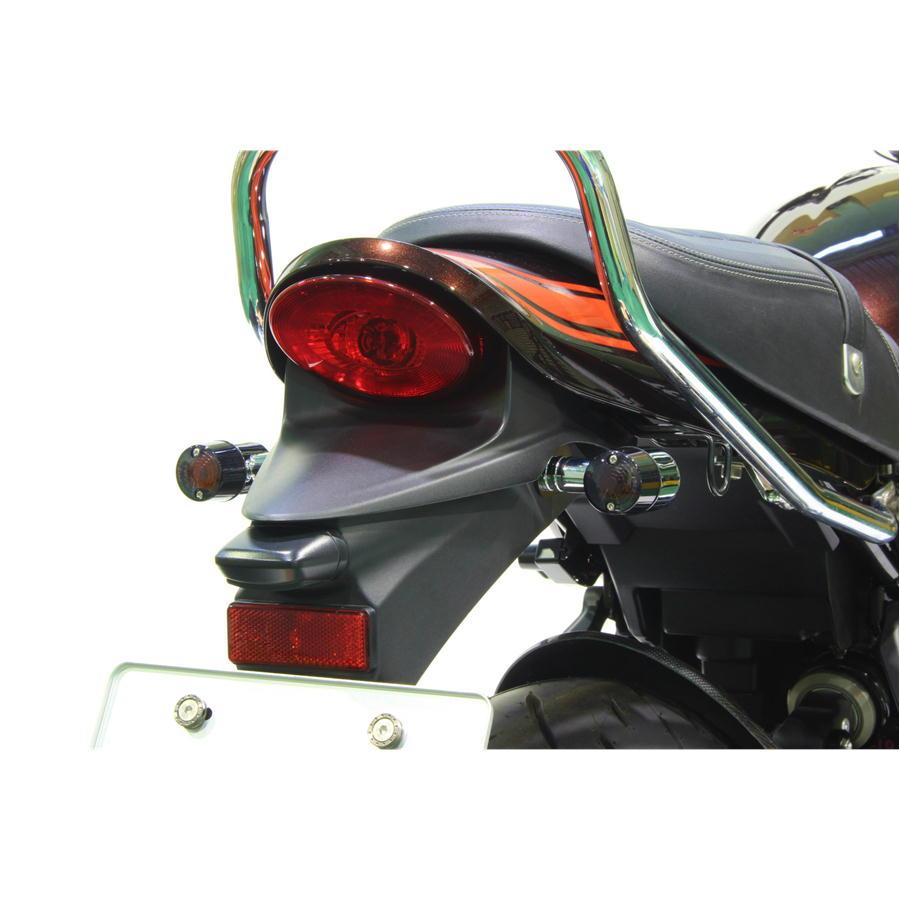 ポッシュフェイス POSHFaith バイク ウインカー クラシカル 71タイプウインカーキット Z900RS '2018-'2025 メッキボディ/スモークレンズの画像