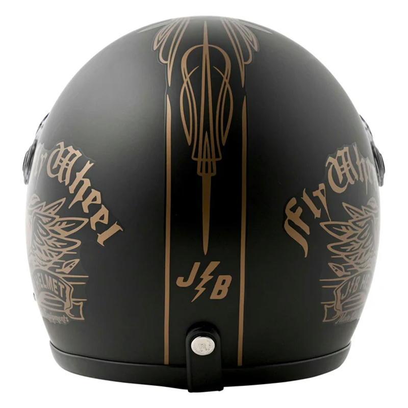 RIDEZ ライズ RIDEZ JB バイク用ジェットヘルメット FLYWHEEL BLACK 57