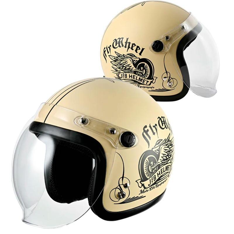 RIDEZ ライズ RIDEZ JB バイク用ジェットヘルメット FLYWHEEL IVORY 57