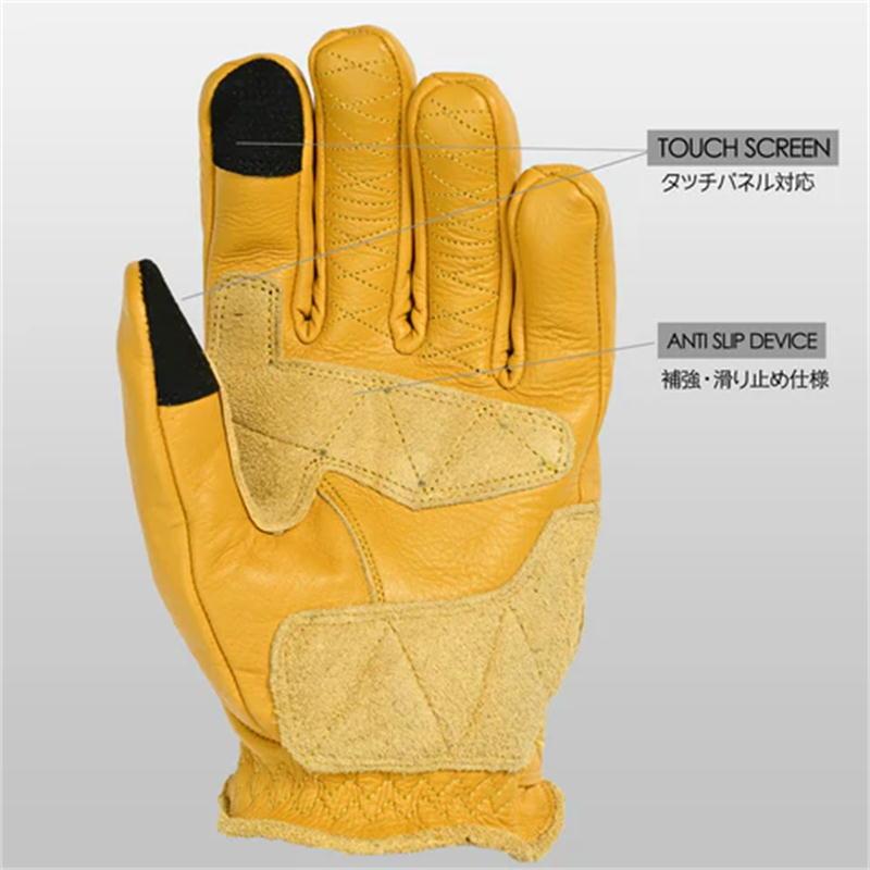 ライズ RIDEZ MOTO GLOVES REBEL MUSTARD RLG2202 サイズMの画像