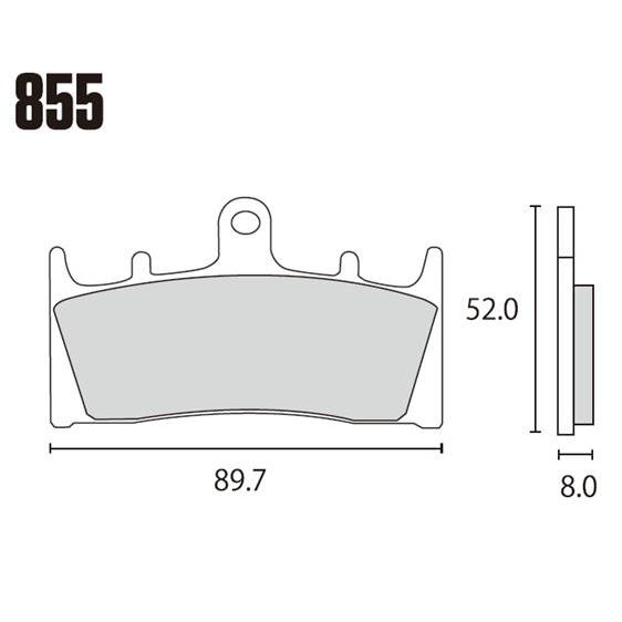 RK JAPAN（アールケー・ジャパン） ブレーキパッド 855MAX MEGA ALLOY 