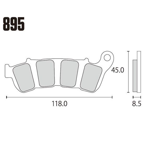 RK JAPAN（アールケー・ジャパン） ブレーキパッド 895MAX MEGA ALLOY