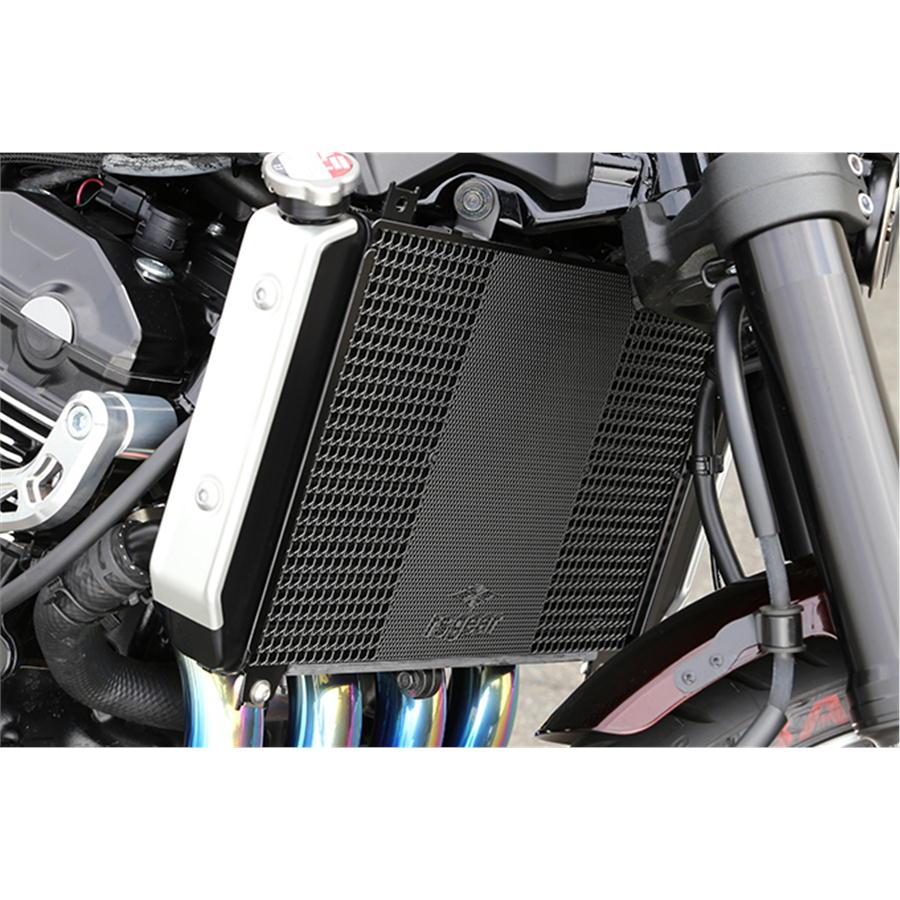 アールズギア r's gear Z900RS '21〜・Ninja1000SX '20〜 ラジエターコアガード スモールロゴ ブラック_2
