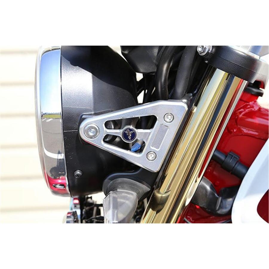 アールズギア r's gear バイク ライト CB1300SF・CB1100・ CB400SF ヘッドライトステー シルバー_5