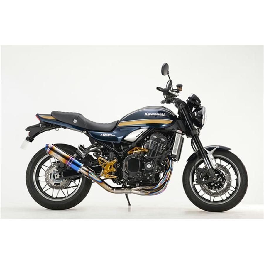 アールズギア r's gear ワイバンクラシックR フルエキゾースト Sタイプ チタンドラッグブルー Z900RS/CAFE/SE '23〜の画像