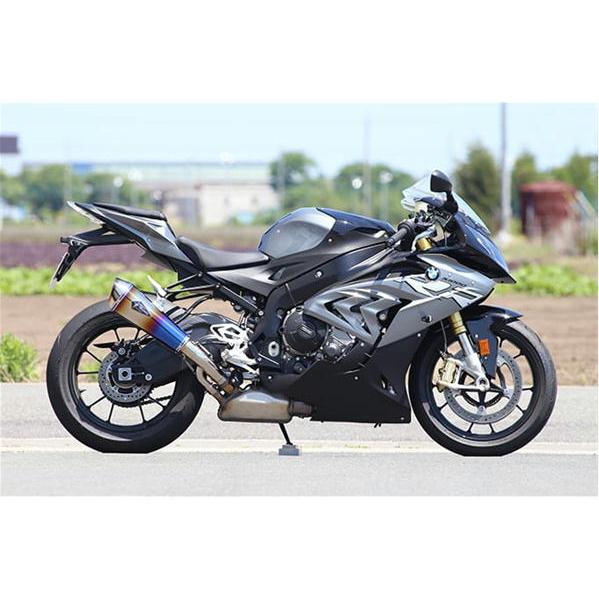 アールズギア r's gear リアルスペック スリップオン チタンドラッグブルー S1000RR '17〜'19の画像