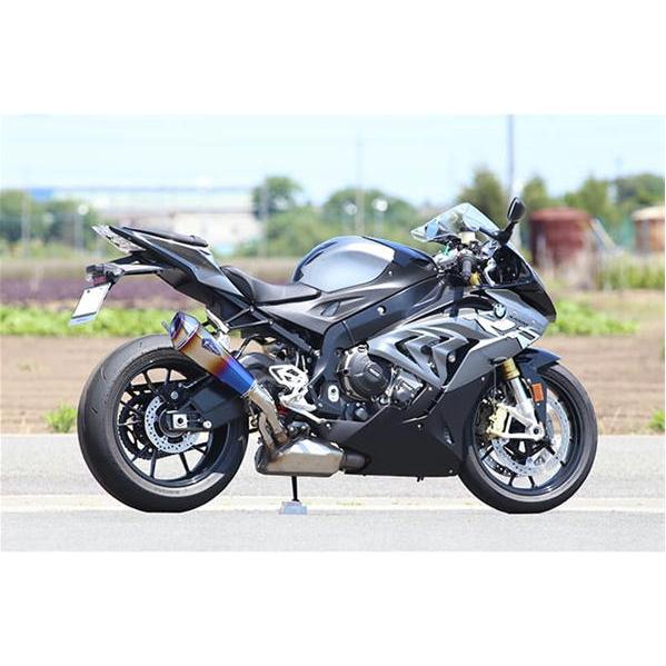 アールズギア r's gear リアルスペック スリップオン チタンドラッグブルー S1000RR '17〜'19の画像