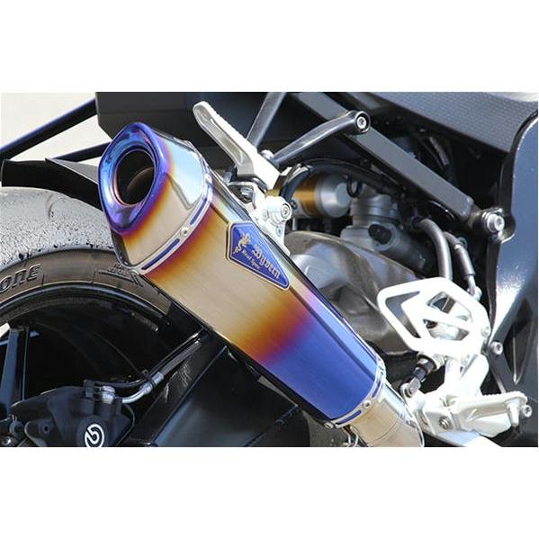 アールズギア r's gear リアルスペック スリップオン チタンドラッグブルー S1000RR '17〜'19の画像