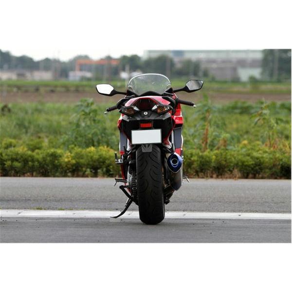 アールズギア r's gear ワイバン スリップオン クロスオーバル チタンドラッグブルー VFR800F/X '14〜'22の画像