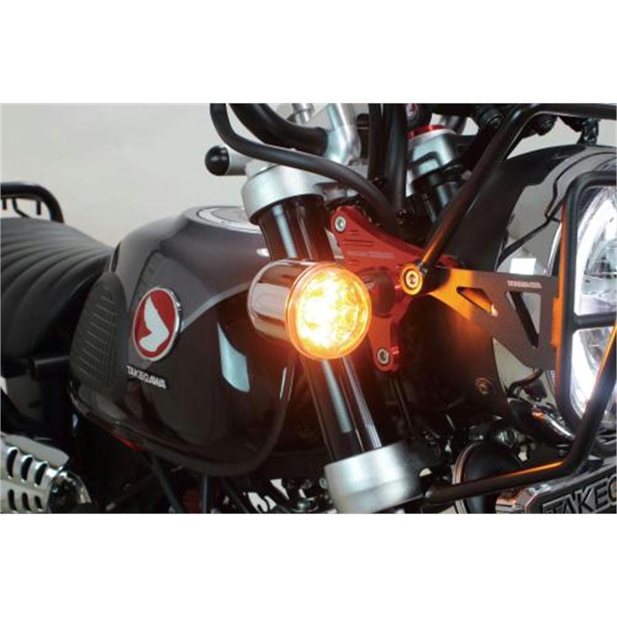 SP武川 ブレイズウインカー モンキー125(JB02/03/05)・ダックス125(JB04/06) 4個1セット スモークレンズ
