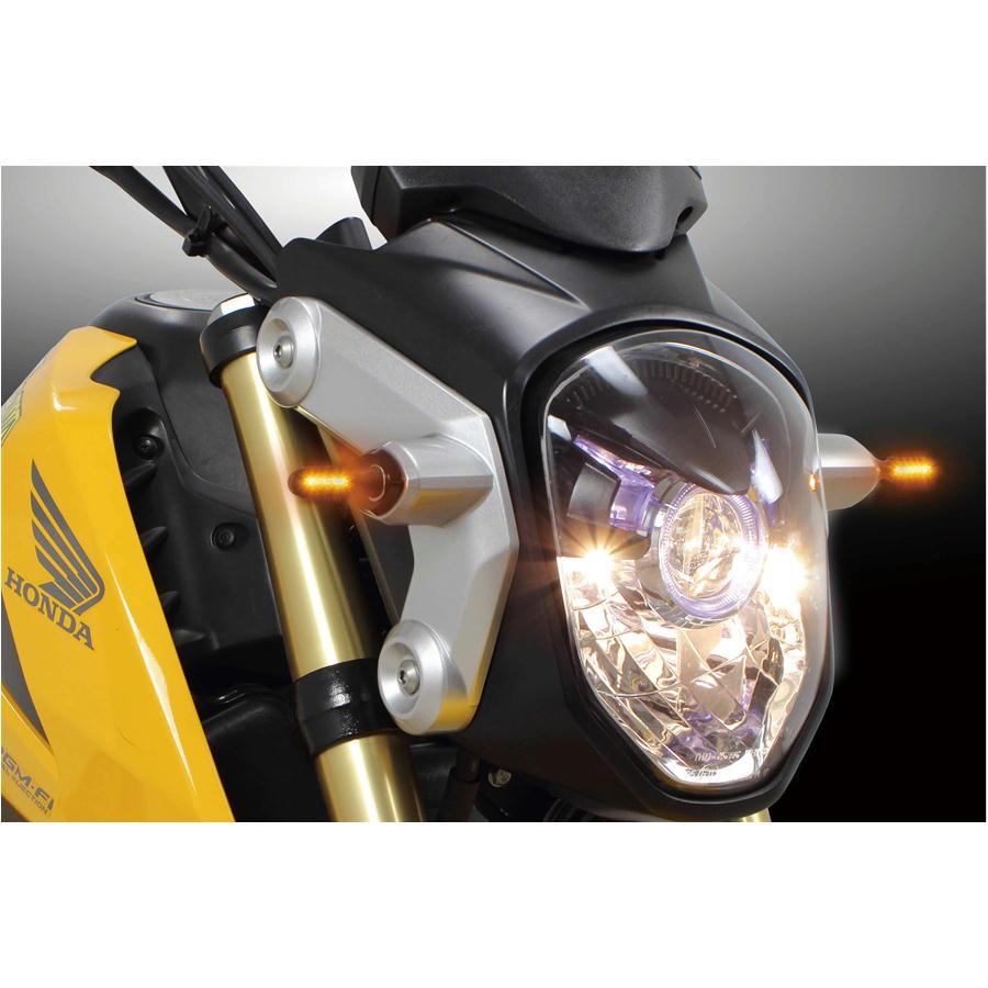 SP武川 バイク ライト ストリームラインミニLEDウインカーキット GROM(JC61/JC75/JC92) スモーク_4
