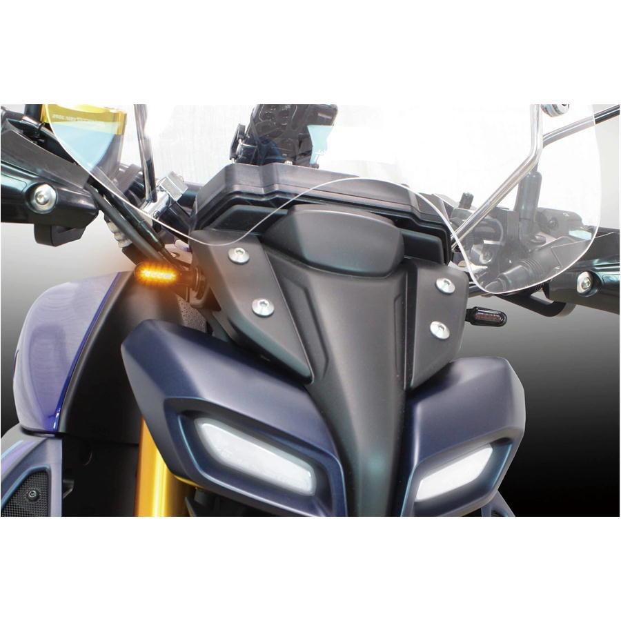 SP武川 バイク ライト ストリームラインミニLEDウインカーキット YZF-R125(BVD1) スモークの画像