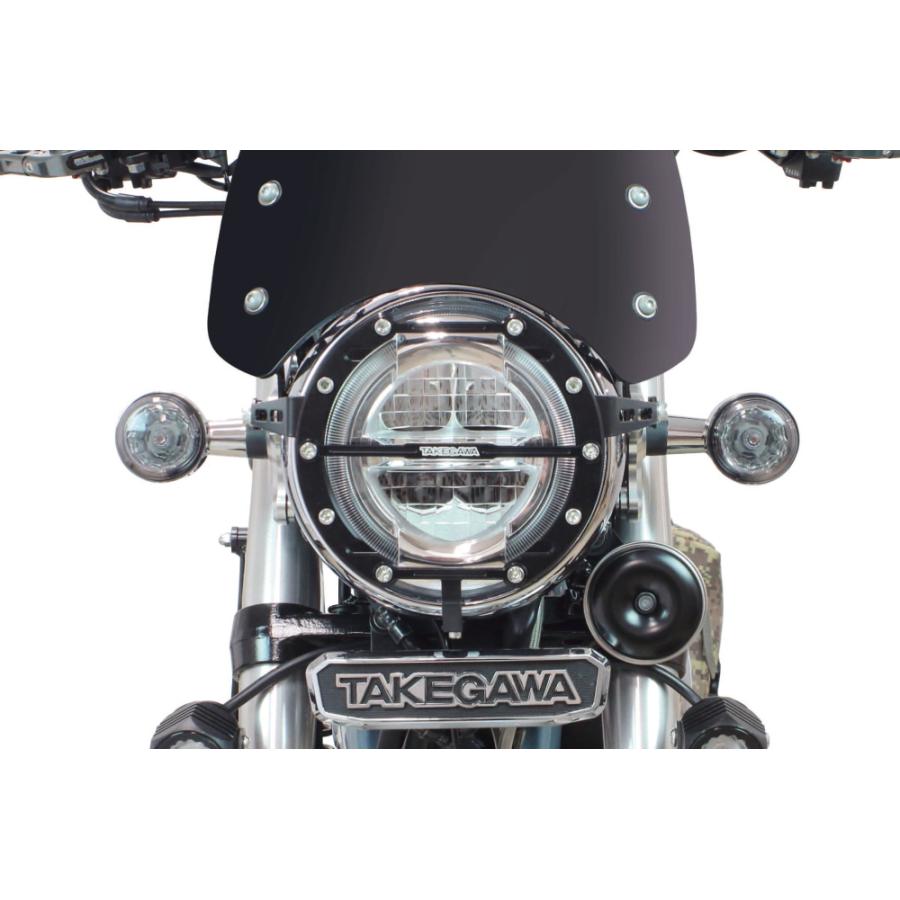 スペシャルパーツ武川 SP武川 ヘッドライトガード ビレット/ブラック