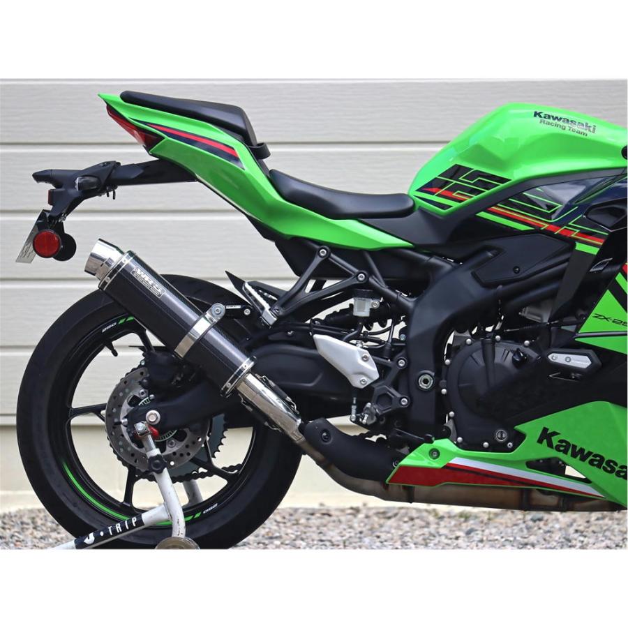WR's カーボン マフラー WR'S Kawasaki ZX-4R SE/ZX-4RR ラウンドタイプSLIP-ONマフラー