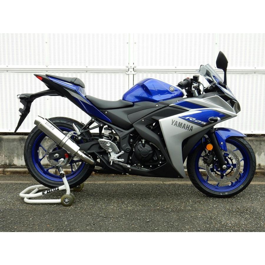 WR'S スリップオン YZF-R25 R3 RG10J RG43J MT25 WR'S ダブルアールズ ラウンド ステンレスサイレンサー スリップ