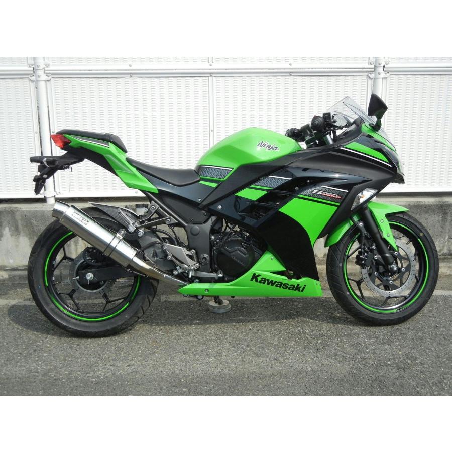 Ninja250　ダブルアールズサイレンサー WR'S ダブルアールズ ラウンド ステンレスサイレンサー スリップ